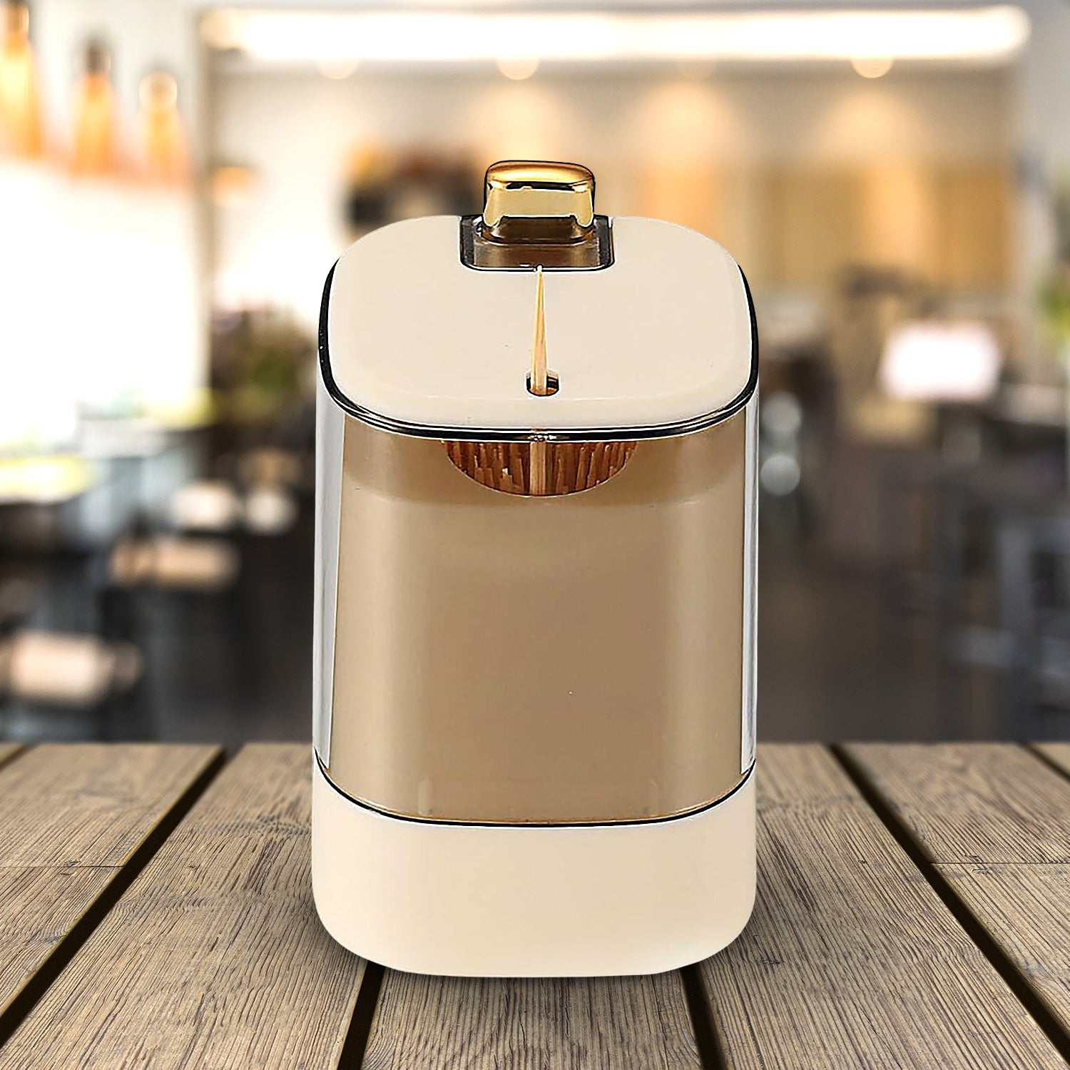 10029 Toothpick Holder Dispensers, Automatic Toothpicks Container, Toothpicks Storage Dispensers Box, for Home Living room Kitchen Restaurant (1 Pc) 10029 Toothpick Holder Dispensers, Automatic Toothpicks Container, Toothpicks Storage Dispensers Box, for Home Living room Kitchen Restaurant (1 Pc)